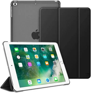 For iPad mini 1 2 3 4 5 6 Slim Leather Tri-Fold Flip Case Clear Back Full Cover - Picture 1 of 21