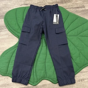 Public Record Boys 5 Navy Blue Cargo Jogger Pants - Picture 1 of 4