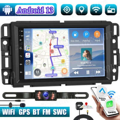 Rádio estéreo GPS BT WiFi 2+64G para Chevrolet GMC Buick Chevy CarPlay Android carro - Imagem 1 de 4