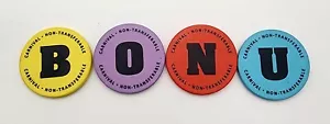 4 Of 5 CARNIVAL CRUISE LINE Casino Quarter Push Game Chip Letters - BONU (BONUS) - Picture 1 of 2