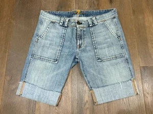 7 for all mankind distressed bermuda shorts midrise, cuffed y2k 29 - Picture 1 of 9
