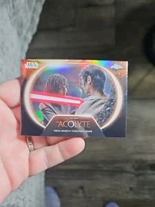 2025 Topps Chrome Star Wars The Acolyte #AC-14 Osha Aniseya Threatens Qimir  - Picture 1 of 3