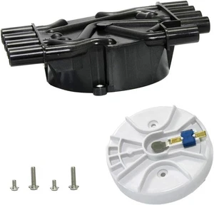 Kit de tapa y rotor distribuidor de encendido compatible con Chevy GMC ca... Envío rápido - Imagen 1 de 6