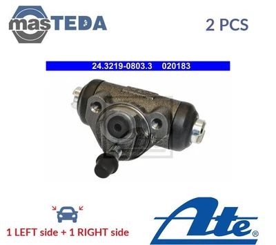 243219-08033 DRUM WHEEL BRAKE CYLINDER PAIR REAR ATE 2PCS NEW OE REPLACEMENT - Image 1 of 4