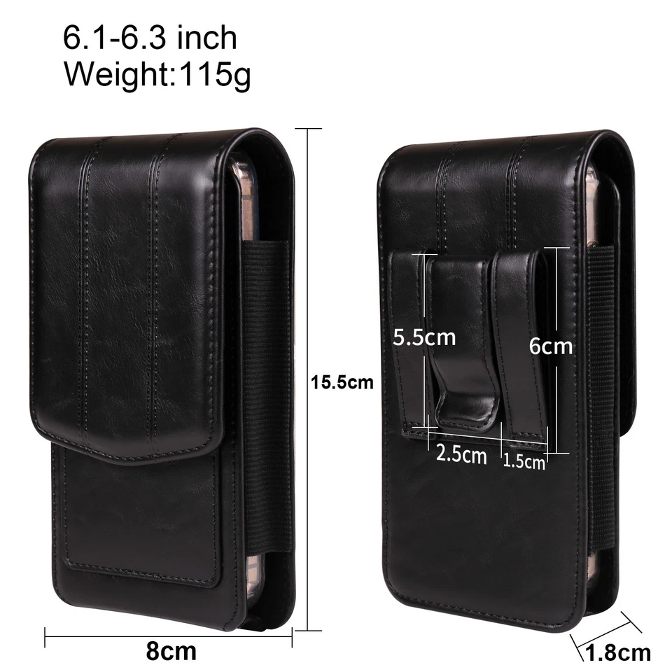 Funda con clip para cinturón de cuero para 17 Pro Max/16 Foto 1 de 4