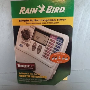 Rainbird SST-400i 4 Station Irrigation Timer New Rain Bird Sprinkler Controller - Picture 1 of 11