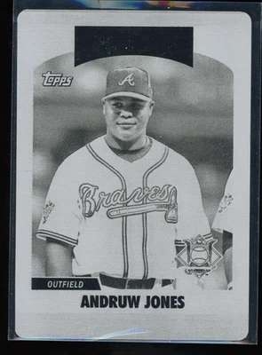 Andruw Jones 2006 Topps Update 1/1 Black Printing Plate #UH280 - Image 1 of 2