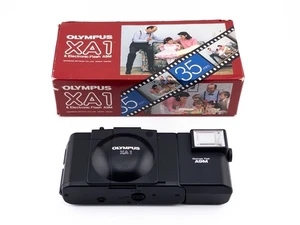 Olympus XA 1 Point & Shoot 35mm Film Camera A9M Flash ++ BOXED SET + SERVICED ++ - Picture 1 of 24