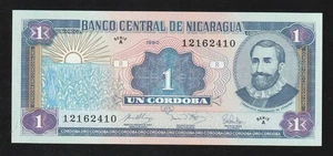 🇳🇮 Nicaragua, 1 cordoba, 1990, Pick 179, A-Serie, UNC * Uncirculated Banknote - Picture 1 of 2