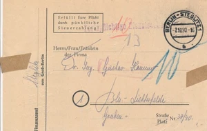 Germany 1950 BERLIN STEGLITZ Free Official Matter with Porto - Picture 1 of 2