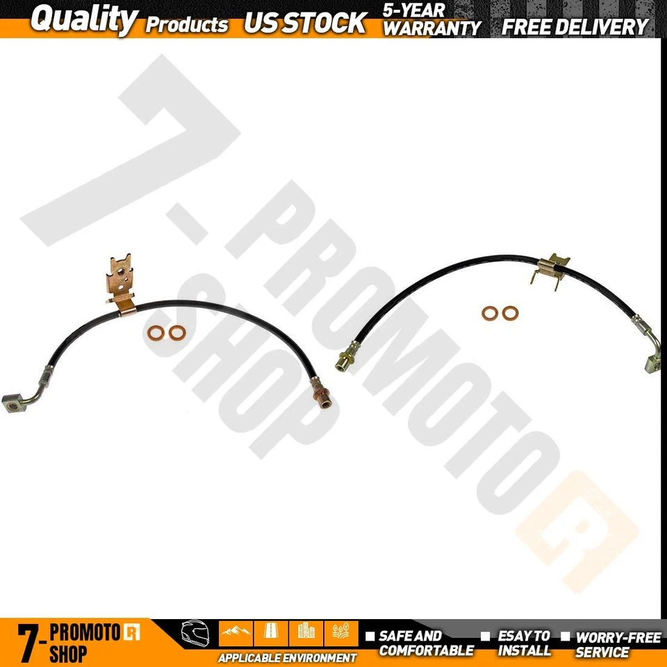 Manguera hidráulica de freno delantero izquierdo derecho para Dodge Challenger 2009-2010 Foto 1 de 4