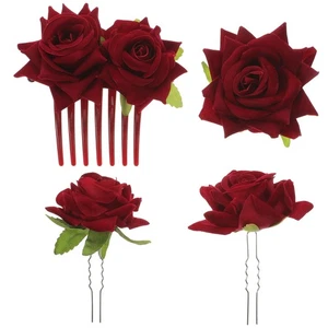 Künstliche Blume Haarnadel Miss Braut Clip Zubehör für Frauen Hochzeit - Bild 1 von 10
