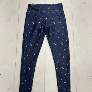 Summer Salt Navy Blue Star Graphic Elastic Waist Leggings Womens Size 12 - Picture 1 of 6