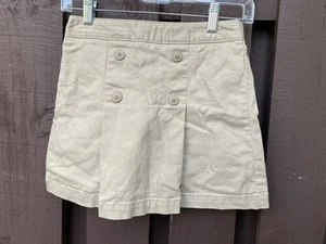 Old Navy Girls Uniform Pleated Twill Shorts-Skirt Rolled Oats Khaki - L (10-12) - Picture 1 of 6