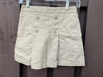 Antiguo Uniforme Azul Marino Niñas Plisado Sarga Pantalones Cortos-Falda Avena Enrollada Caqui - L (10-12) Foto 1 de 4
