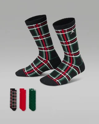 Nike Air Jordan Holiday Jumpman Calcetines Caja de Regalo 3 Pares Juveniles Talla 3Y-5Y BJ0721-023 Foto 1 de 4