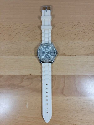 VIVANI Reloj Damas Cuarzo Blanco Silicona Banda Esfera Redonda Movimiento Japón Foto 1 de 4