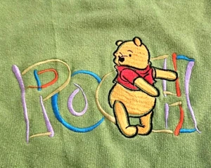 Vintage 90s Kids Winnie The Pooh Embroidered Crewneck Sweatshirt Large 14/16 - Picture 1 of 6