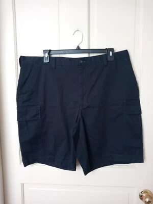 VGC Nautica Explorer Men's sz 42W Loose Fit Navy Blue Cotton Cargo Shorts 7-7 - Image 1 of 4