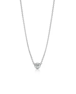 14 K Diamond By The Yard Necklace - Picture 1 of 7
