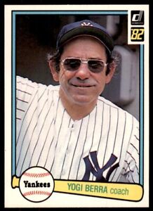 1982 Donruss Baseball Card Yogi Berra New York Yankees #387