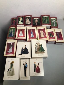 Lote de adornos Hallmark Lo que el viento se llevó como nuevo Scarlett O'Hara Rhett Butler - Imagen 1 de 7