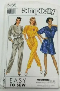Simplicity 9565 Misses Easy Jumpsuit & Romper 2 lengths Sizes 6-24 - Picture 1 of 3
