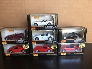 🔥MAISTO MOTORIZED CARS LOT OF 7 - NEW IN PACKAGES - Corvette, Viper, Ferrari - Picture 1 of 8