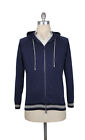 Svevo Parma Navy Blue Cotton Blend Hooded Sweater - (SV810233)