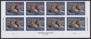US RW89 Migratory Birds Redhead Duck $25 footer plate block 8 MNH 2022-2023 - Picture 1 of 1