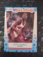 1989 Fleer Isiah Thomas All Star Sticker #6.     JT1354