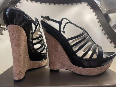 Sandalias de corcho con plataforma de cuña Bebe 8 Foto 1 de 4