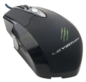 Dragonwar Leviathan 3200DPI Souris de Gaming LED bleu avec 6 boutons - Noir - Photo 1/7