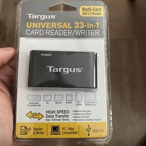 Targus Universal 33 in 1 Card Reader Writer Multi Card USB 2.0 Reader NEW! - Picture 1 of 3