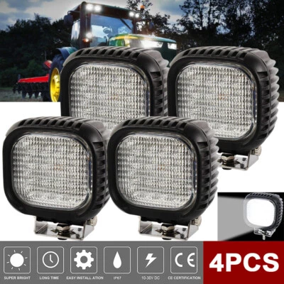 4 X 48W Cree LED Arbeitsscheinwerfer Offroad Bagger 12V Scheinwerfer Flutlicht - Bild 1 von 4