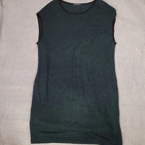 Oska Wool Dress Womens Sz 3 Lg Sleeveless Tunic Lagenlook Top Oversized Minimal - Picture 1 of 9