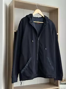 VTG Paul&Shark Nylon Blue Big Logo Full Zip Hoodie - Picture 1 of 12