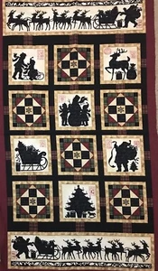 Erin McAllister Wall Hanging ‘Yuletide Magic’ Benartex 2920 - 42 1/2” x 23 1/2” - Picture 1 of 4