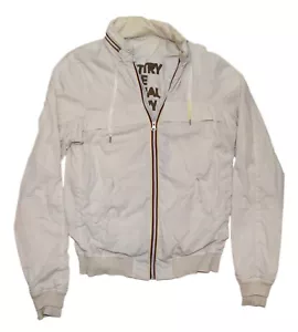 $ 499 Gold Bunny Herren Hoodie Biker Motorrad Reißverschluss Jacke Italien beige grau Small - Bild 1 von 9