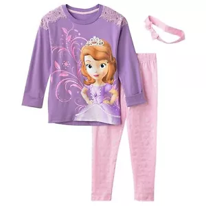 Disney Sofia die Erste Tunika Leggings & Stirnband Set Größe 6 Neu mit Etikett Einzelhandel $ 50 - Bild 1 von 1