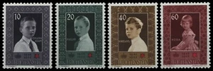 Liechtenstein 1955 - Mi-N.o 338-341 ** - Estampillada sin montar o nunca montada - Cruz Roja / Cruz Roja - Imagen 1 de 1