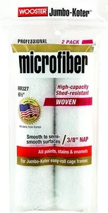 6.5" Wooster Microfibre Paint Roller Sleeves 2 Pack 3/8" Nap - Picture 1 of 1