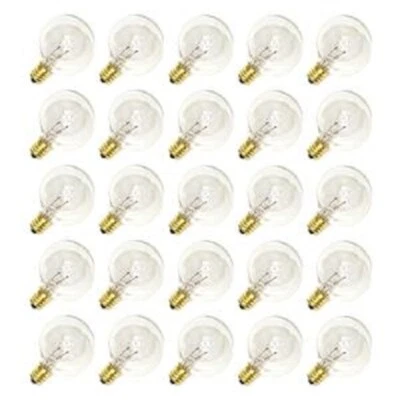 Sival G30 WW 5W 130V E12 Base Replacement Globe String Light Bulbs (Pack of 25) - Image 1 of 4