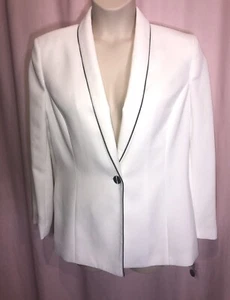 New without Tags Collections for LeSuit Size 16 White Jacket Lined ID#X9 - Picture 1 of 12