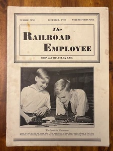 The Railroad Employee December 1939 Veteran’s Journal Trains Locomotives - Picture 1 of 7