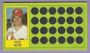 1981 Topps Scratch-Off #062, Pete Rose, NM-MT, slight yellow print line at top - Picture 1 of 2