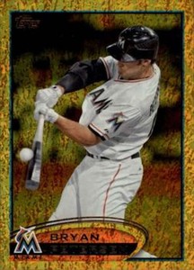 2012 Topps Gold Sparkle #528 Bryan Petersen  Miami Marlins