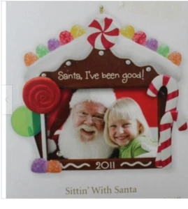 Hallmark 2011 - sentado con Santa - portafotos - como nuevo en caja - Imagen 1 de 1
