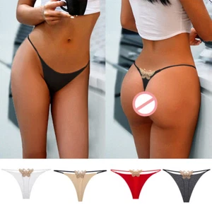Damen Sexy T-Rücken G-String Tanga Babydoll Dessous Unterwäsche Slip Knic Ca > - Bild 1 von 17