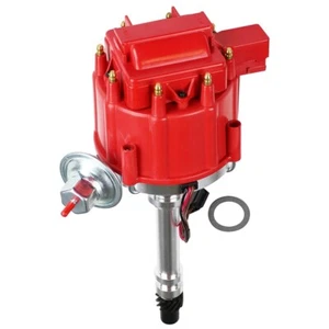 Power Products Power Plus  GM HEI Distributor w/ Vacuum Advance SB/BB All Red - Bild 1 von 1